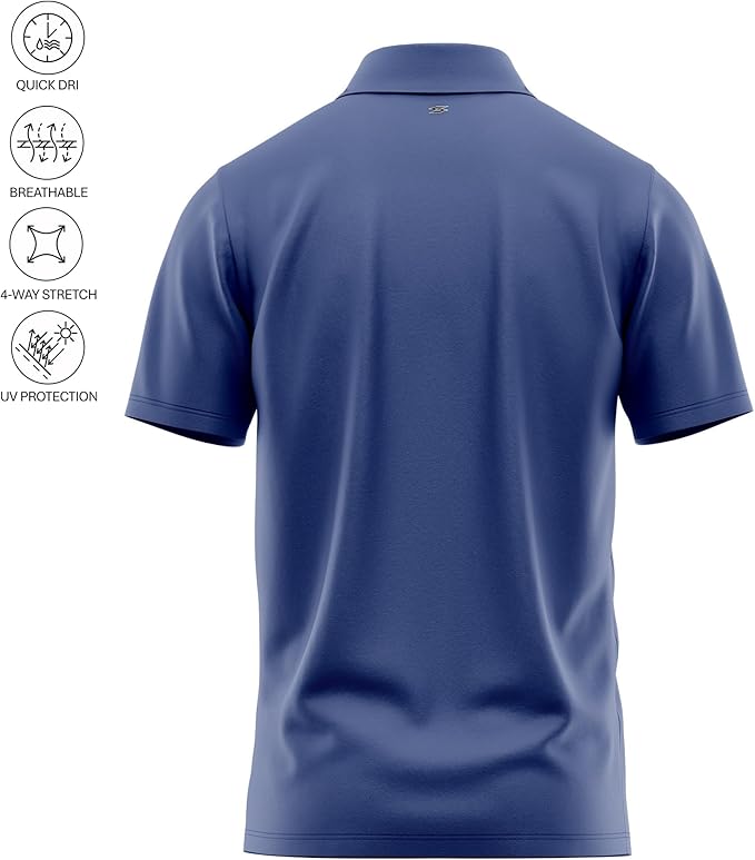 Funny Parody Golf Polo Shirt – Fun Movie Performance Quick Dry UPF Sun Protection Moisture Wicking Casual Wear Shocker Golf