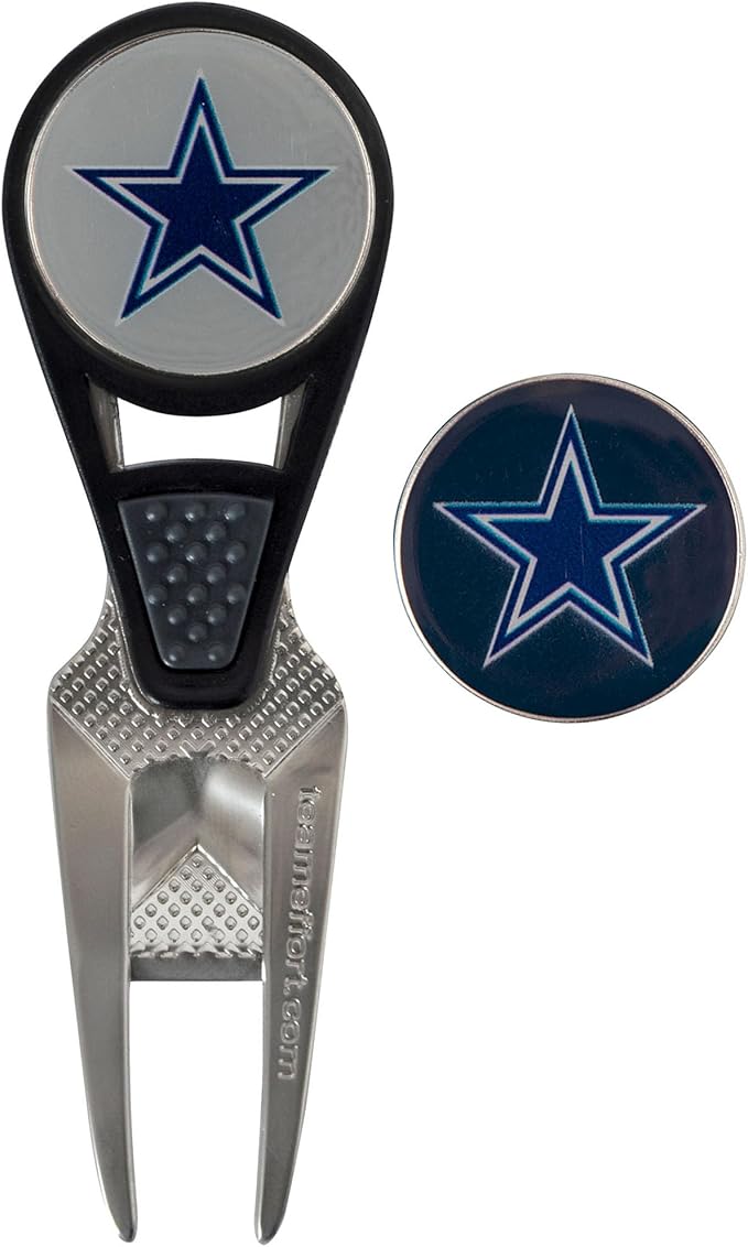 NFL CVX Ball Mark Repair Tool & 2 Ball Markers