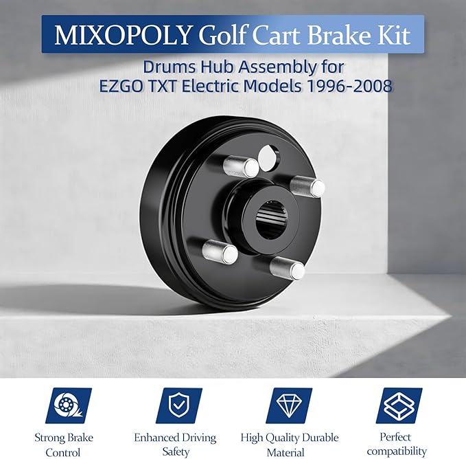 Golf Cart Brake Drum/Hub Assembly for EZGO
