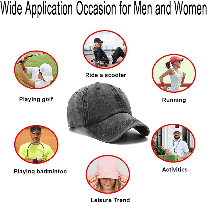 NPJY Baseball Cap Golf Dad Hat Adjustable Original Classic Low Profile Cotton Hat Unconstructed Plain Cap Men Women