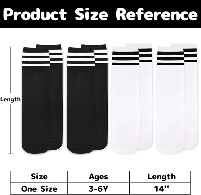 Olreco Toddler Soccer Socks Kids Baseball Socks Youth Softball Sock for Girls Boys Football Sock Boys Athletic Accessories