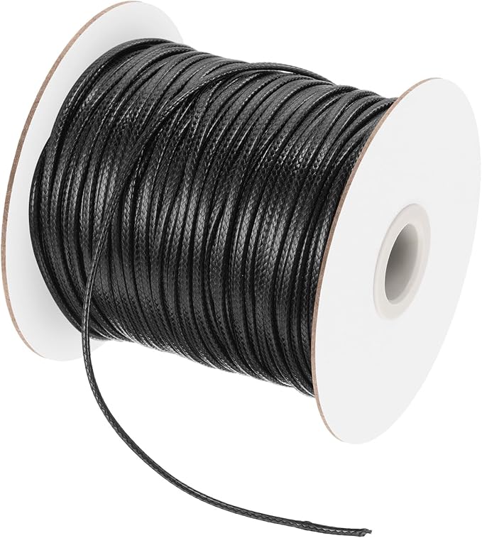 MECCANIXITY Waxed Cord 2mm Waxed Polyester Cord 98 Yard Wax String by MECCANIXITY