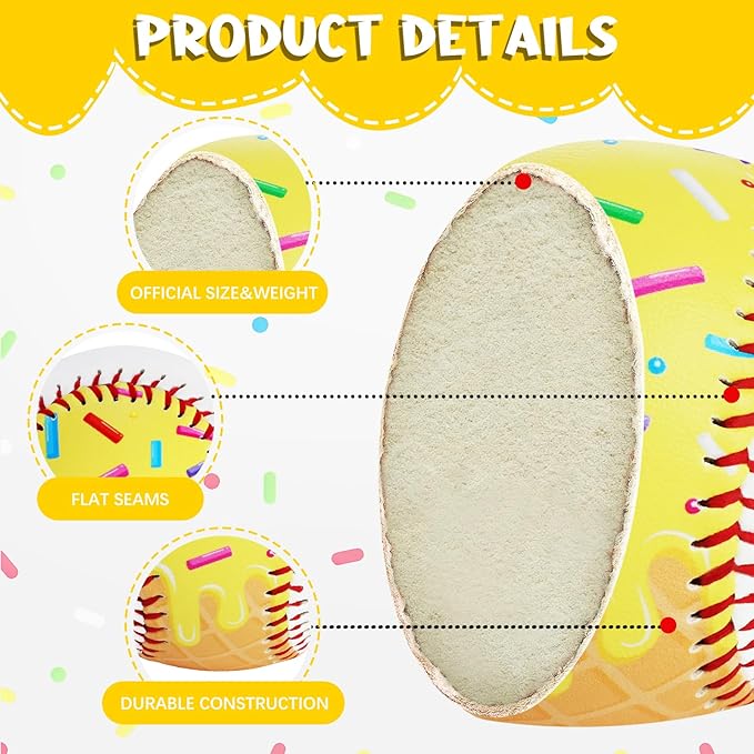 Baseballs PVC 9in Practice Baseball for Training Hitting Lifestyle Decor Ideal Personalized Inspired Gifts for Players Coaches Moms