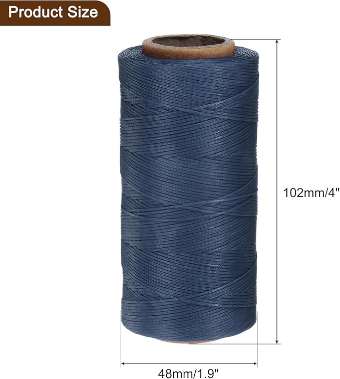 uxcell Leather Sewing Waxed Thread, 284 Yards / 260m 0.8mm 150D Flat Polyester - Image 6