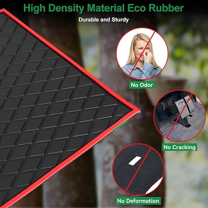 Golf Cart Floor Mat for ICON i20 i40 Full Coverage Floor Liner Mat Replacement Compatible with iCON Golf Carts (i20, i40) and Advanced EV (Gen1) Rubber Non-Slip Easy to Clean