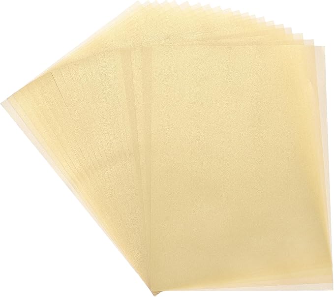 MECCANIXITY Colored Vellum Paper, 20 Sheet Orange Yellow Transparency 11.7 x by MECCANIXITY
