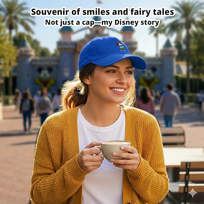Disney Adult Baseball Cap, Minnie Mouse Adjustable Dad Hat