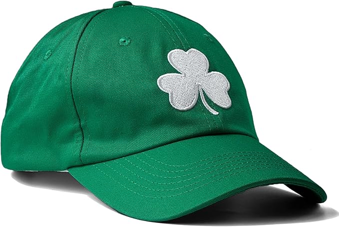St Patricks Day hat Green Baseball Cap Shamrock Embroidered for man Women Funny