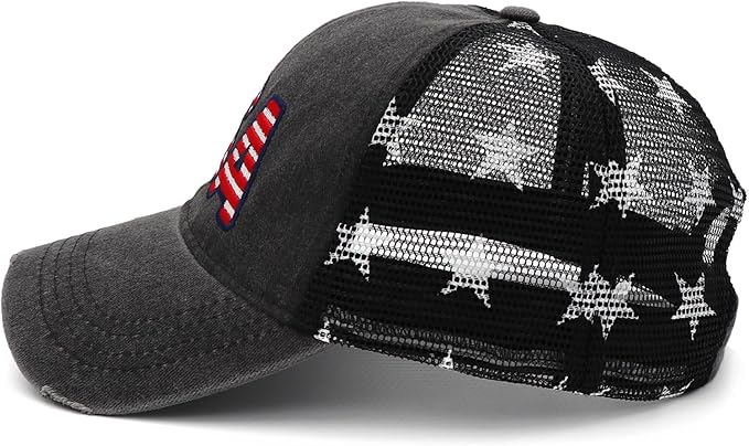 4th of July Hat 250 Anniversary USA Hat American Flag Trucker hat for Women Men Fourth of July Patriotic Eagles Hat