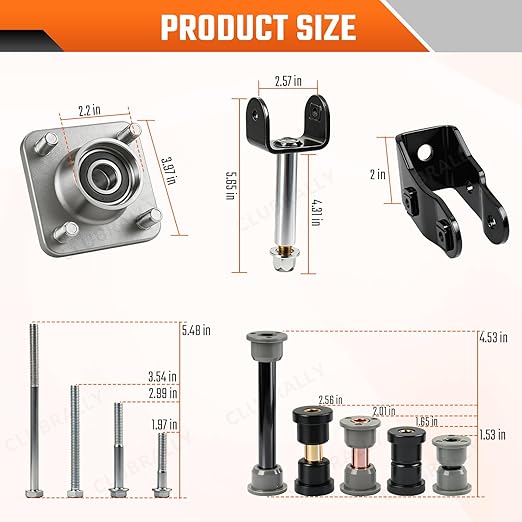 Club Car Precedent Deluxe Golf Cart Front End Repair Kit 2004-Up