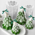 2 Pcs Christmas Candle Molds, Christmas Tree Silicone Molds by ZQYSING