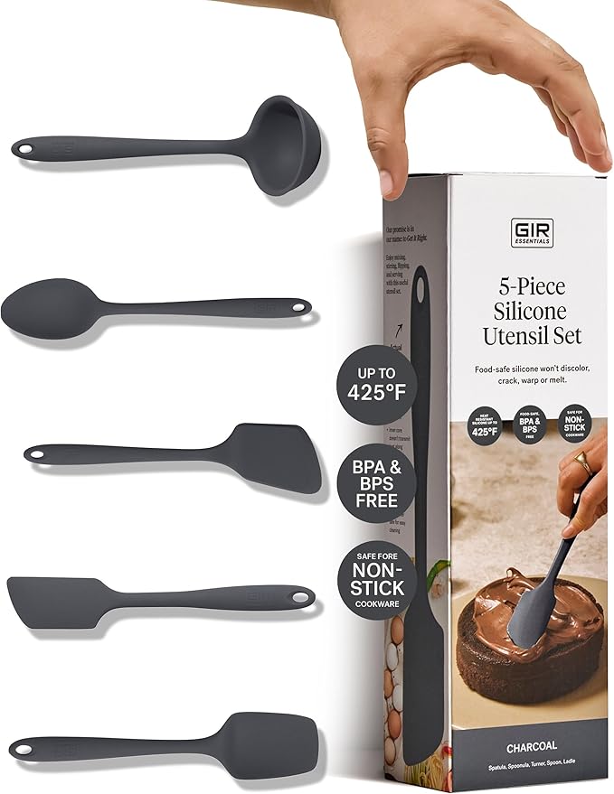 GIR: Get It Right 5 Piece Silicone Essentials Kitchen Utensils Set by GIRGetItRight