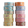 12 Rolls Vintage Washi Tape Set, Bullet Journal, DIY Crafts, Gift Wrapping by Esweny