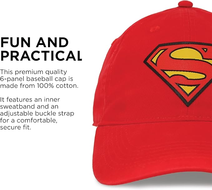 ABG Accessories Superman Hats for Men Baseball Cap