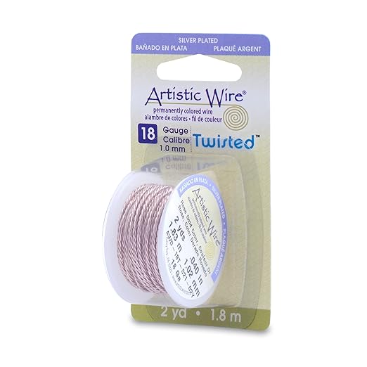 Artistic Wire, 18 Gauge / 1.0 mm Silver Plated Tarnish Resistant Colored Copper by ArtisticWire
