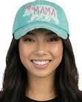 Funky Junque Distressed Vintage Baseball Cap - Embroidered Patch Women's Hat - Holiday, Lifestyle & Patriotic Designs