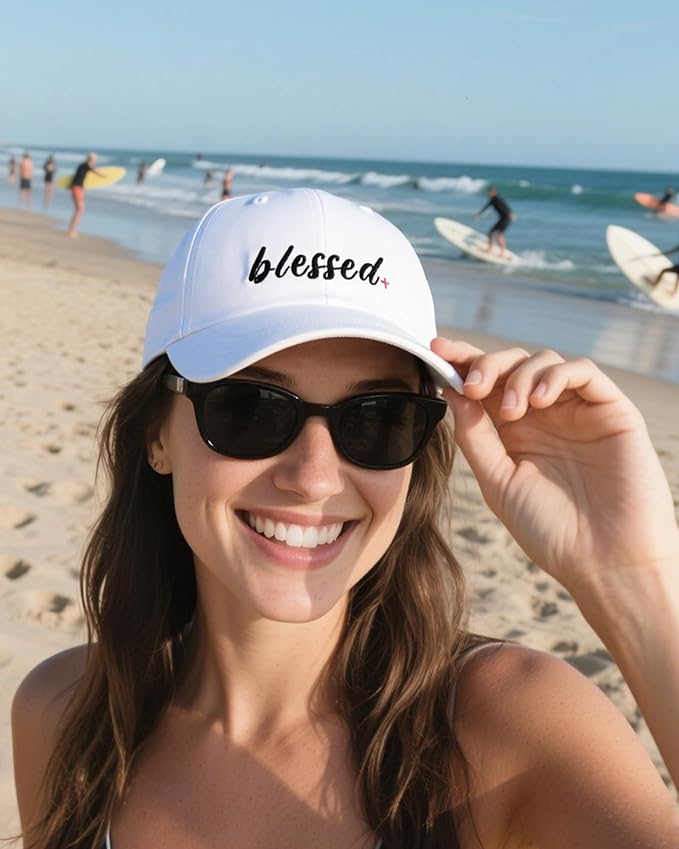 Waldeal Women's Embroidered Dad Hat, Adjustable Vintage Washed Cotton Baseball Cap for Men