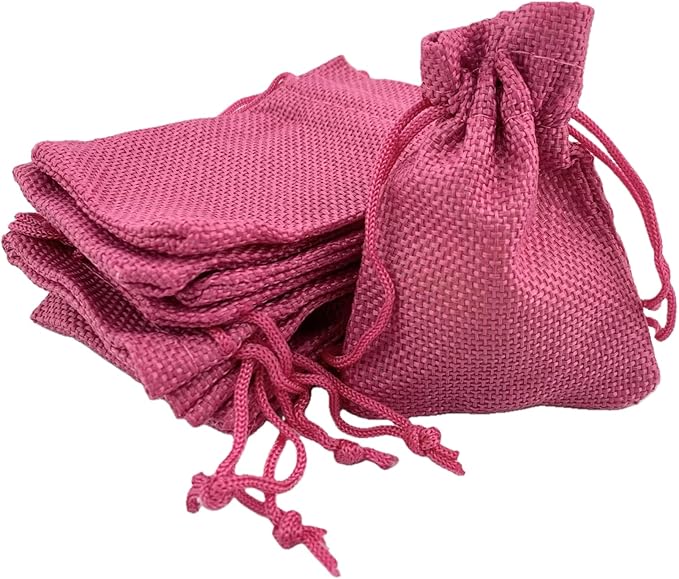 Palmhomee Pack of 25 Burlap Gift Bags by Palmhomee