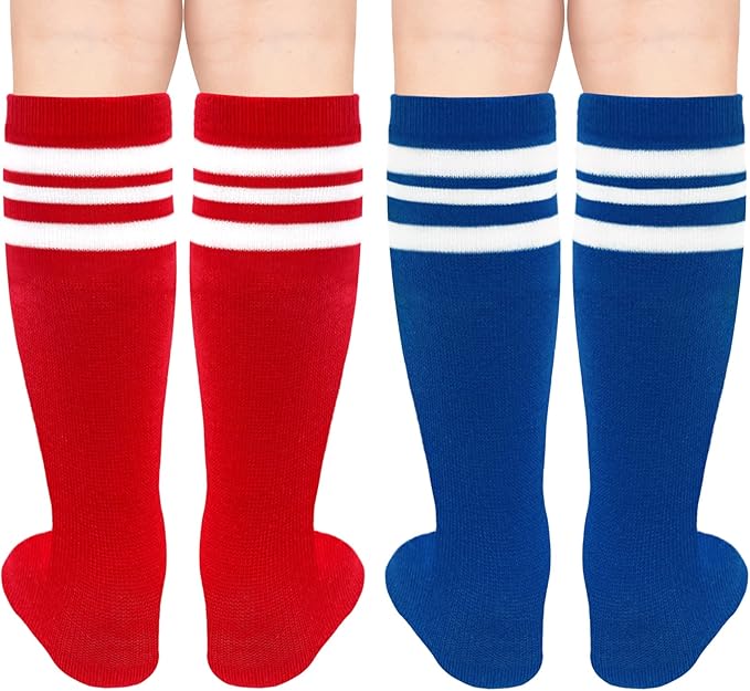 qikqik Toddler Soccer Socks Kids Soccer Socks Boys Baseball Sock Youth Football Sock Girls Softball Accessories Team Sports