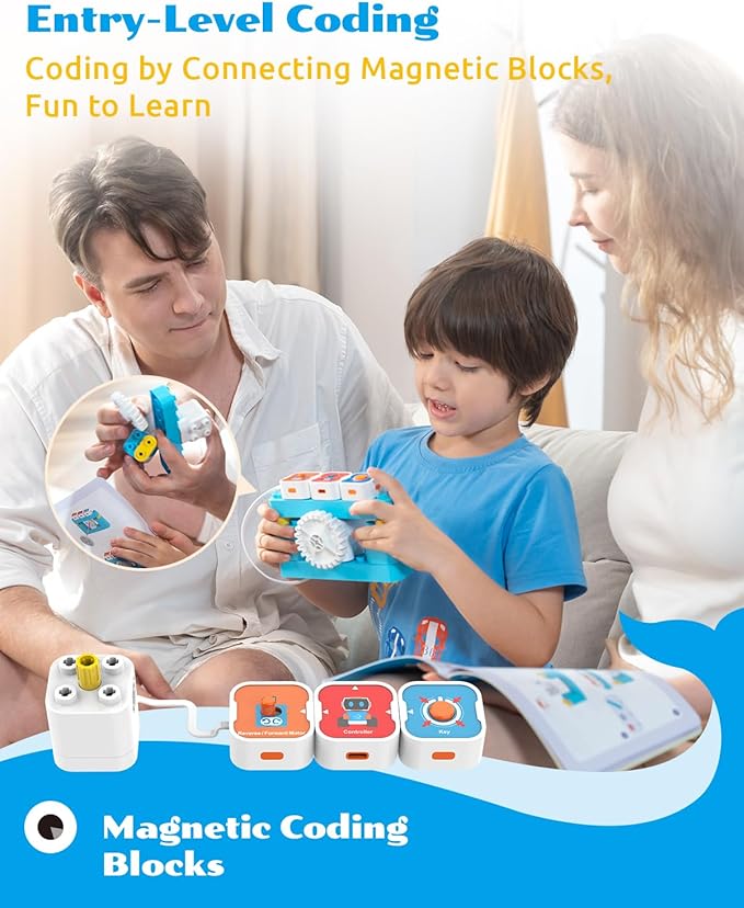 WhalesBot A1 Coding Toy for Kids, Building Block Robot, Fun STEM Toy - Image 4