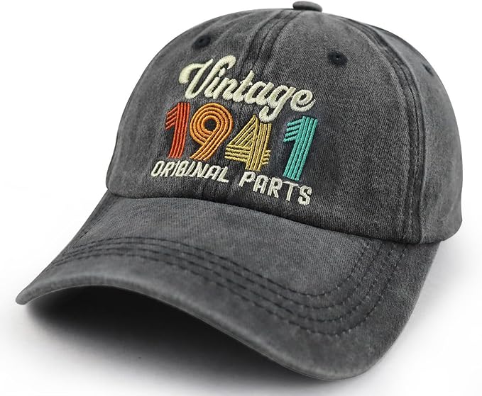 90th 80th 70th 60th 50th 40th 30th Birthday Gifts for Women Men, Vintage 1936 1946 1956 1966 1976 1986 1996 Hat