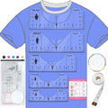 Vowlove Tshirt Ruler Guide for Cricut Heat Press, Shirt Measurement Tool Vinyl by Vowlove