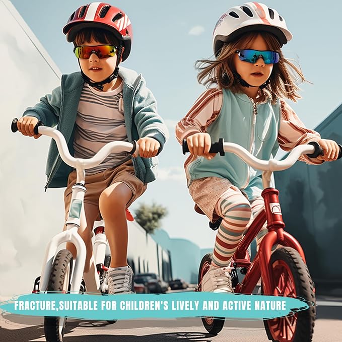 Kids Sunglasses Polarized Youth Baseball Sunglasses Softball Cycling Sports Sun Glasses Boys Girls