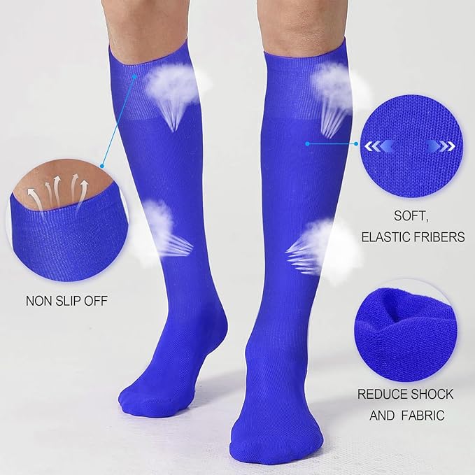 XZQTIVE Baseball Softball Socks and Baseball Softball Belt Combo Set Knee-High Soccer Socks for Kids Youth Adult