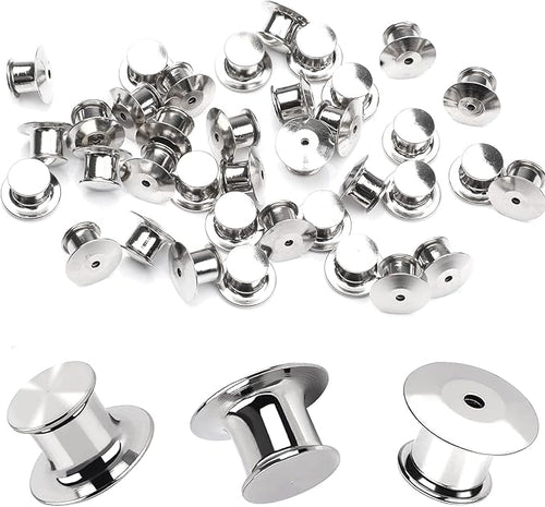 10 Pieces Metal Pin Backs Locking Pin Keepers Locking Clasp by DECYOOL