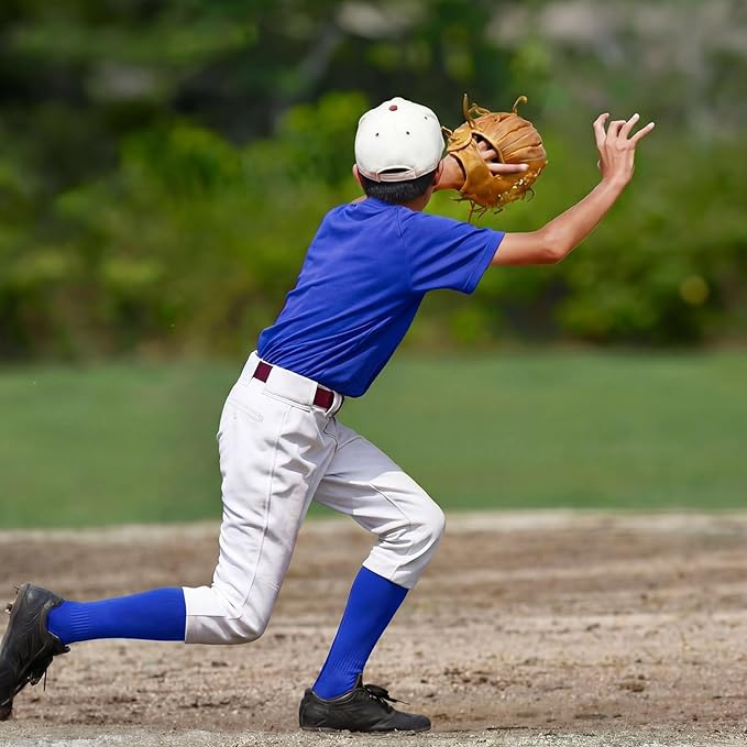 Haysandy 2 Pairs Baseball Softball Socks Athletic Soccer Football Sports Socks Over the Calf for Adult Men Women