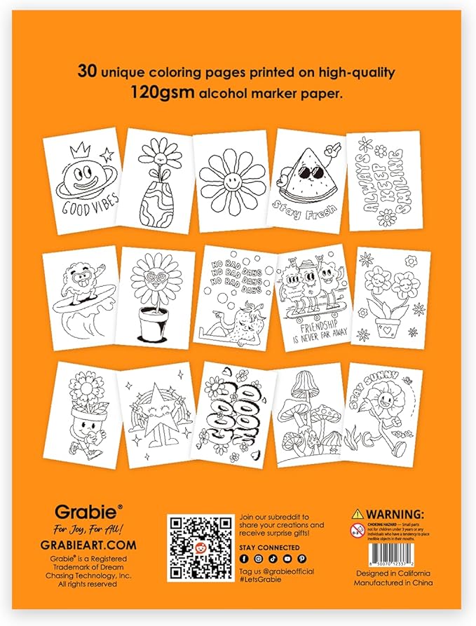Grabie Easy Coloring Book for Adults Relaxation, Simple Mindful Coloring Pages - Image 4