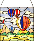 PA0002 Stained Glass Hanging Panel-12 Wx12 H Window Suncatcher Window Décor by HomeBeauty