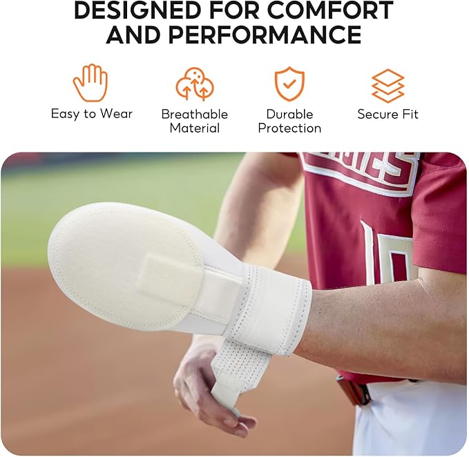 Baseball Sliding Mitt, Youth Ages 6-12 & Teens Adults 12+, Sliding Glove Hand Guard for Baserunning, Hard Shell Ambidextrous Left/Right, Baseball/Softball Compatible, Drip Style