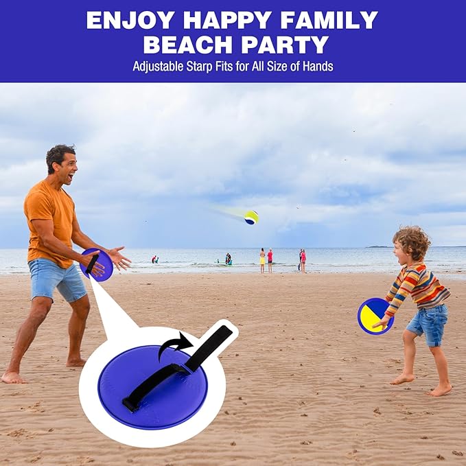 Ayeboovi Toss and Catch Ball Set Beach Pool Outdoor Toys - Image 3