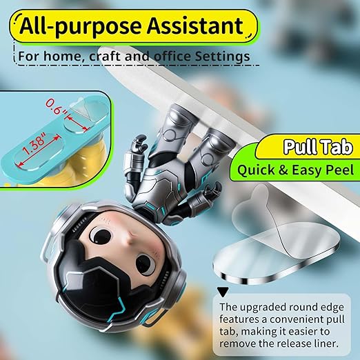 Upgraded Mounting Putty with Pull Tab, Removable Museum Tape Sticky Double - Image 2