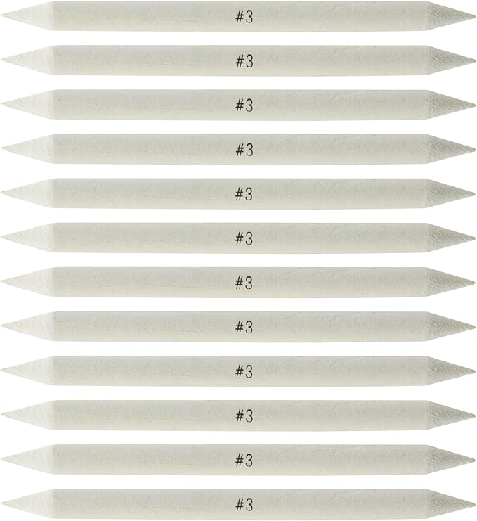 Creative Mark Art Set: Charcoal Pencils Solid Double-Ended Blending Stumps by CreativeMark