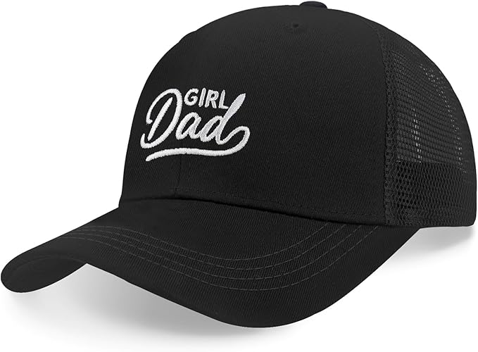 Men's Embroidered Adjustable Baseball Cap, Girl Dad Hat, Funny Trucker Hat, Mens Birthday Gift Ideas