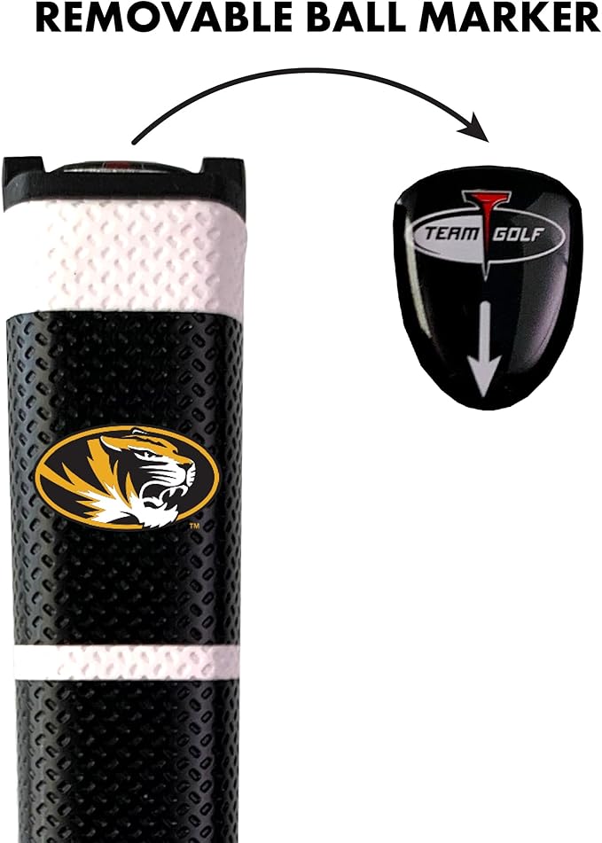 Team Golf NCAA Golf Putter Grip with Removable Gel Top Ball Marker, Durable Wide Grip & Easy to Control