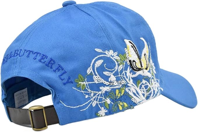 Trucker Hats California H Womens Hat Trendy Creativity Flowers Butterfly Sequins Embroidered Baseball Cap