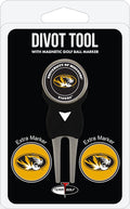 Team Golf NCAA Divot Tool with 3 Golf Ball Markers Pack, Markers are Removable Magnetic Double-Sided Enamel