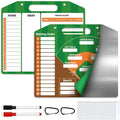 AOLEBA Baseball Lineup Board for Dugout,Dry Erase Magnetic Metal Baseball Clipboard for Coaches