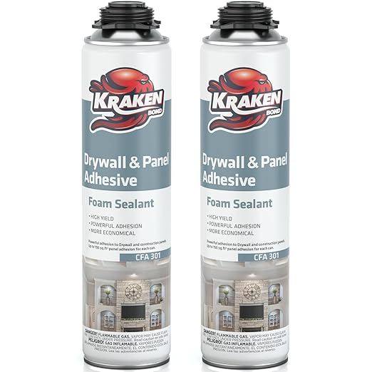 KRAKEN BOND Drywall & Panel Adhesive Foam by KRAKENBOND