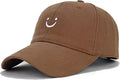 Umeepar Smile Face Baseball Cap for Women Men Adjustable Low Profile Unstructured Cotton Dad Hat