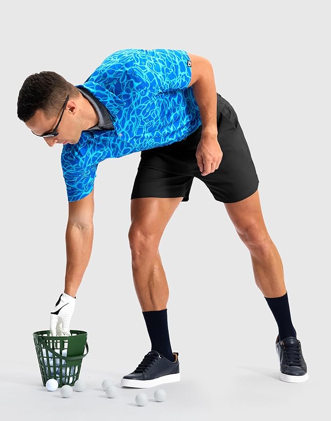 G Gradual Men's Golf Dress Shorts 5"/ 7"/ 9" Stretch Casual Work Flat Front Shorts for Men with 3 Pockets Quick Dry