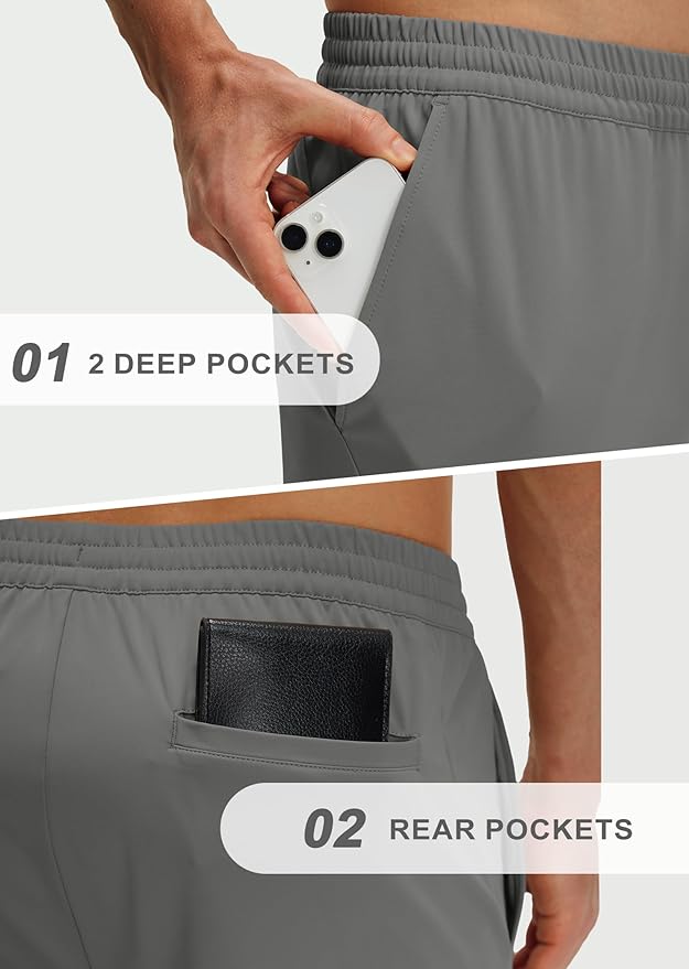 M MAELREG Sweatpants for Men with Pockets Stretch Joggers Lightweight Track Pants for Running Golf Mens Sweatpants Joggers