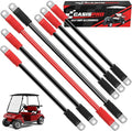 7 PCS Golf Cart Heavy Duty Battery Cables for Club Car DS 1994-UP, 36&48 Volt 4 Gauge AWG Club Car Battery Cable Set, Golf Cart Pure Copper Wiring Kit