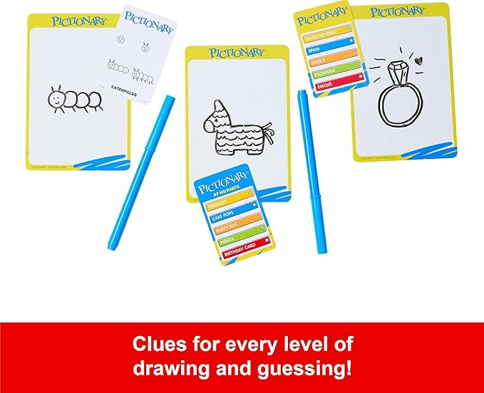 Mattel Games Pictionary Family Board Game - Image 5