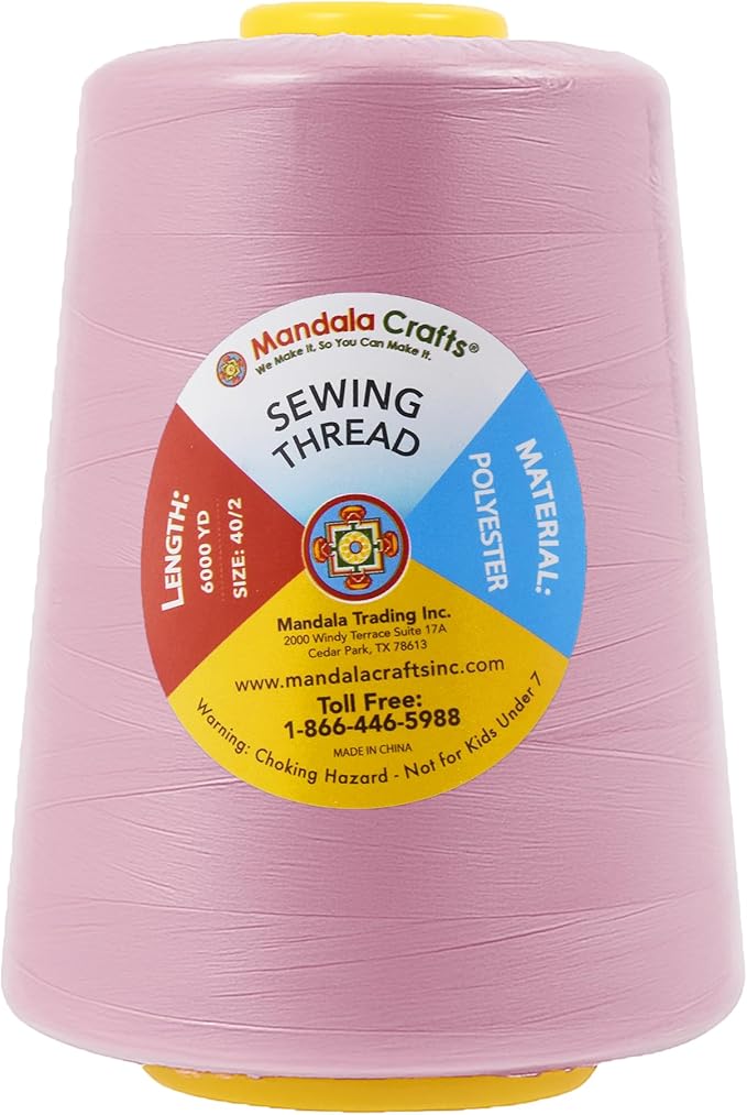Mandala Crafts 4 Pack of Serger Threads Cones Spools - Image 4