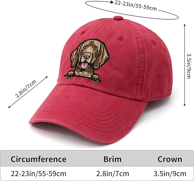 Pet Dog Lover Gifts,Embroidered Dog Baseball Hats for Men Women Dad Mom