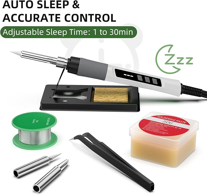 Soldering Iron Kit, 190W Soldering Gun, 110V LED Solder Kit - Image 5